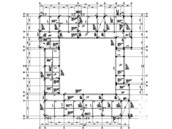 5层钢筋混凝土框架结构小学结构CAD施工图纸（独立基础） - 3