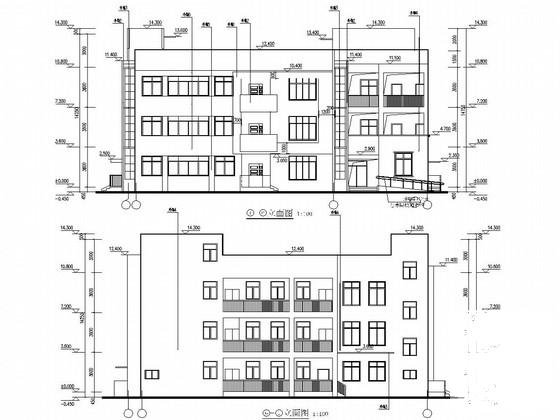 4层框架结构棚户区改造项目结构CAD施工图纸（独立基础）(建筑设计说明) - 1