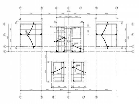 地下两层地上18层剪力墙住宅楼结构CAD施工图纸（筏形基础） - 5