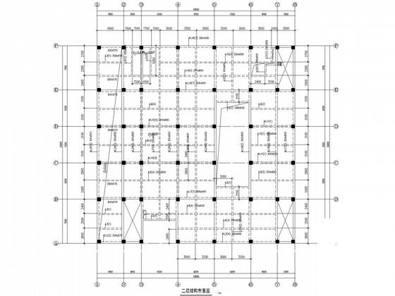 5层框架办公楼结构CAD施工图纸(预应力管桩) - 1