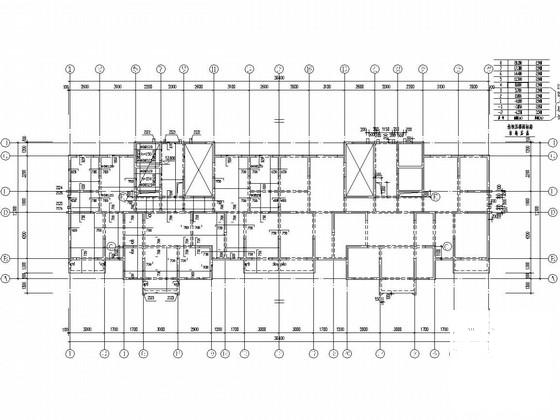 18层剪力墙经济适用房结构CAD施工图纸（地下两层）(基础设计等级) - 1