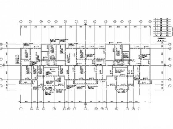 18层剪力墙经济适用房结构CAD施工图纸（地下两层）(基础设计等级) - 2