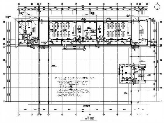 中学5层教学实验楼建筑方案设计图纸(平面图) - 3