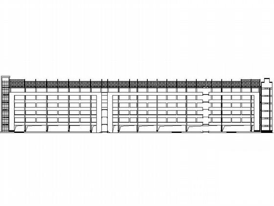 中学6层外廊式教学楼建筑方案设计图纸(平面图) - 1