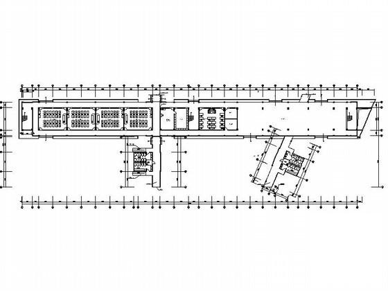 中学6层外廊式教学楼建筑方案设计图纸(平面图) - 3