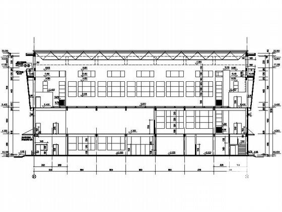 中学3层食堂、舞蹈教室、室内运动场建筑扩初图纸 - 2