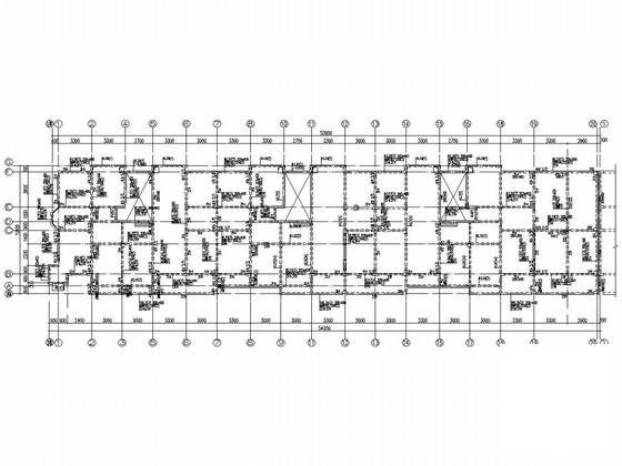 6层异形柱框架剪力墙结构住宅楼结构CAD施工图纸 - 4