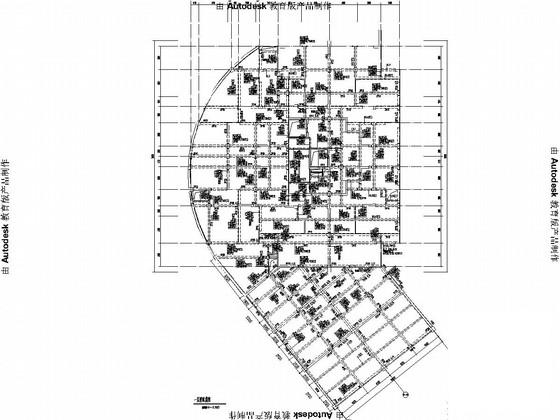 19层剪力墙商住母子楼结构CAD施工图纸(带裙楼含地下室结施)(柱下独立基础) - 1