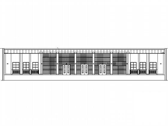 学校单层多功能报告厅建筑方案设计CAD图纸 - 1