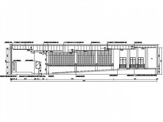 学校单层多功能报告厅建筑方案设计CAD图纸 - 2