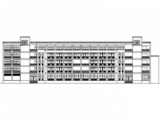大学5层现代教学楼建筑方案设计CAD图纸(节点详图) - 1
