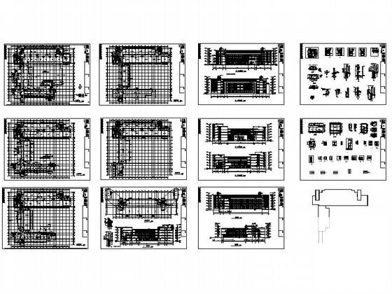 大学5层现代教学楼建筑方案设计CAD图纸(节点详图) - 4