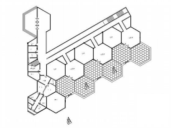 3层六班幼儿园建筑方案设计CAD图纸(平面图) - 2