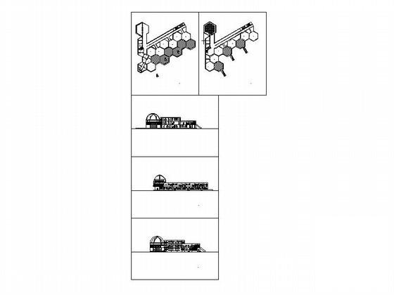 3层六班幼儿园建筑方案设计CAD图纸(平面图) - 4