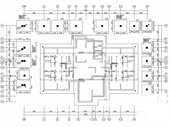18层剪力墙住宅楼结构CAD施工图纸（CFG桩、地下1层）(现浇钢筋混凝土) - 1