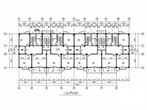 4层框架结构幼儿园住宅楼结构CAD施工图纸（建筑图纸） - 4