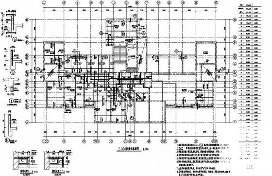 37层超高层剪力墙住宅楼结构CAD施工图纸（筏形基础） - 3