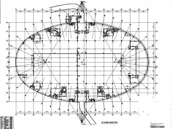 4层框架结构体育中心结构CAD施工图纸(带地下室) - 4