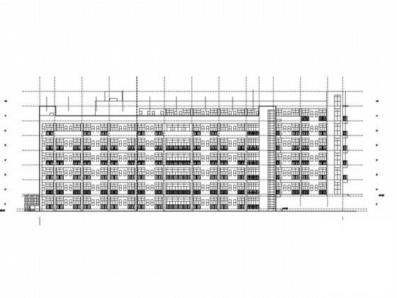 三栋6层不同类型框架结构宿舍楼结构CAD施工图纸(建筑) - 2