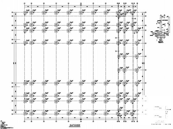 三栋6层不同类型框架结构宿舍楼结构CAD施工图纸(建筑) - 5