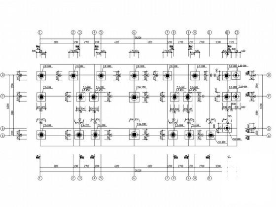 7层框架结构住宅楼结构CAD施工图纸（7度抗震） - 1