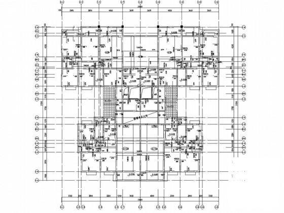 25层塔楼式纯剪力墙住宅楼结构CAD施工图纸（带裙房） - 1