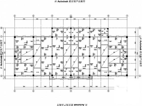 七栋3层框架旅游综合体商业区结构CAD施工图纸（独立基础） - 3