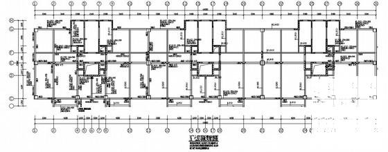 17层筏板基础框剪结构住宅楼结构CAD施工图纸 - 2