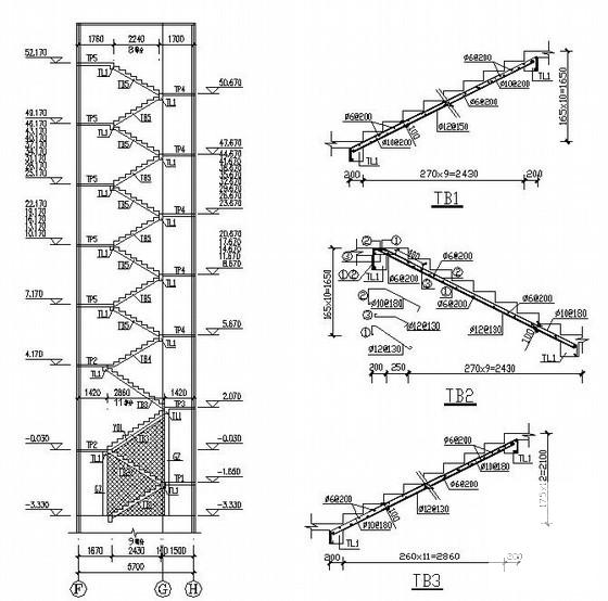 17层筏板基础框剪结构住宅楼结构CAD施工图纸 - 4