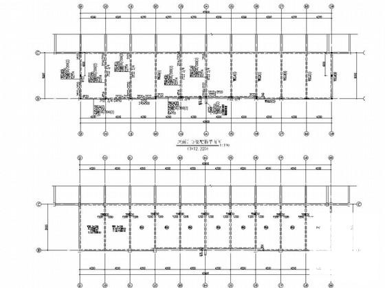 两层框架结构中学训练馆结构CAD施工图纸 - 3