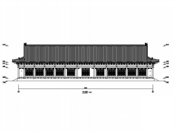 1层歇山式仿古建筑游客中心建筑施工CAD图纸(门窗大样) - 4