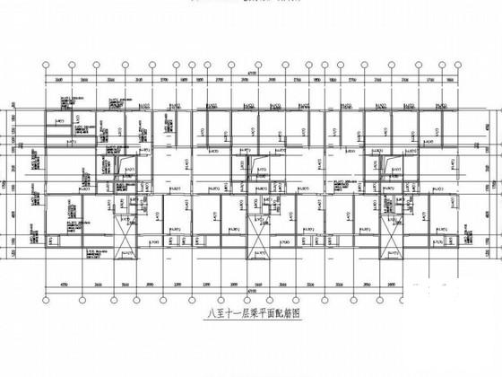 18层部分框支剪力墙结构商住楼结构CAD施工图纸（带转换层） - 3