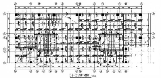 18层框支剪力墙结构商住楼部分结构CAD施工图纸（梁转换） - 1