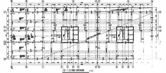 18层框支剪力墙结构商住楼部分结构CAD施工图纸（梁转换） - 4