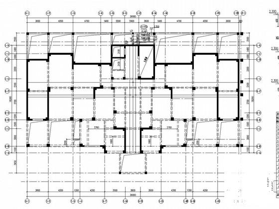 框剪结构高层及框架结构多层住宅楼结构CAD施工图纸（裙房及建筑图纸） - 1