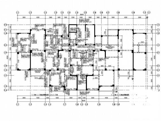 框剪结构高层及框架结构多层住宅楼结构CAD施工图纸（裙房及建筑图纸） - 2