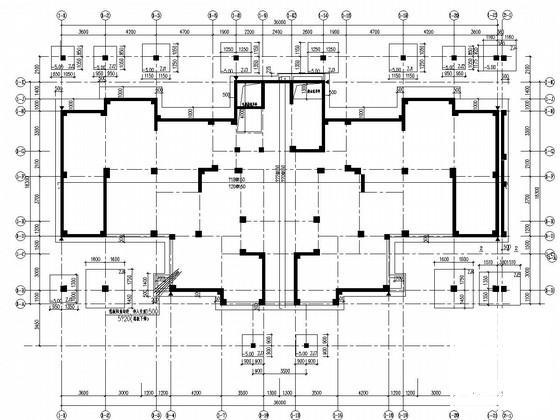 框剪结构高层及框架结构多层住宅楼结构CAD施工图纸（裙房及建筑图纸） - 3