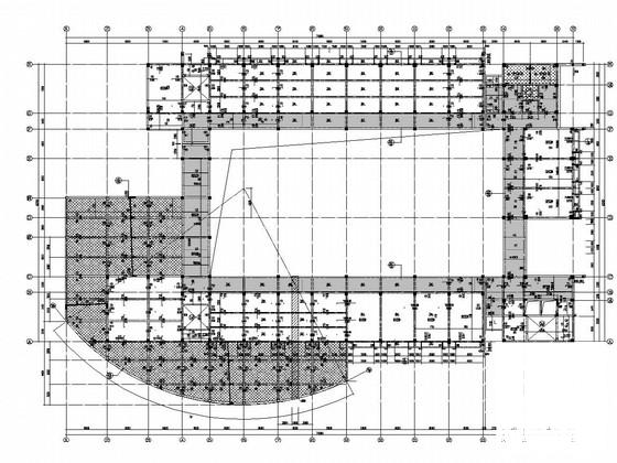 5层框架结构职业技术学院行政楼结构CAD施工图纸(板配筋图) - 2