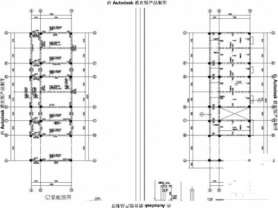 6层框架教学楼及幼儿园结构CAD施工图纸（独立基础） - 3