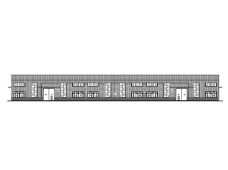 单层门式刚架彩钢板中医药厂房建筑施工CAD图纸（结构电气） - 1