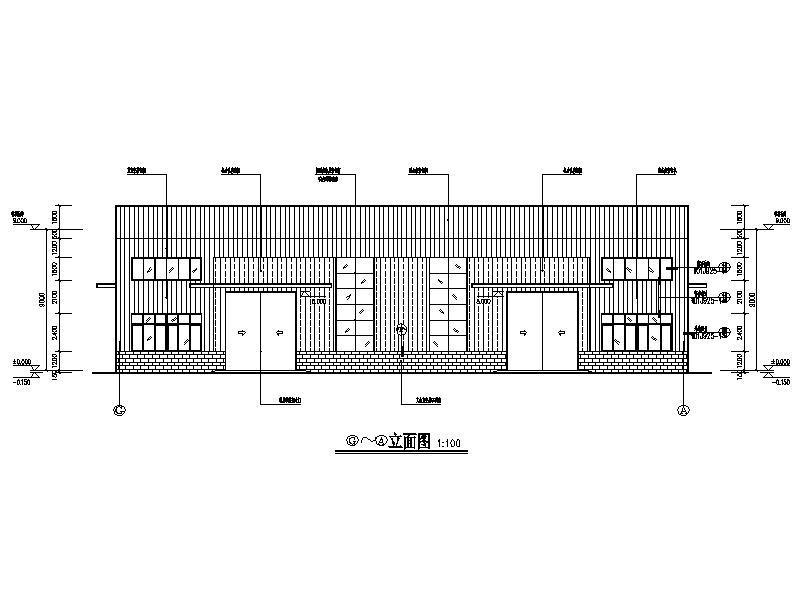 单层门式刚架彩钢板中医药厂房建筑施工CAD图纸（结构电气） - 4