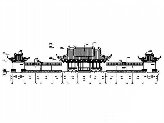 广场仿古建建筑CAD施工图纸(节点详图) - 4