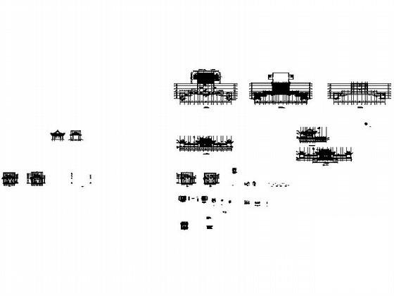 广场仿古建建筑CAD施工图纸(节点详图) - 5