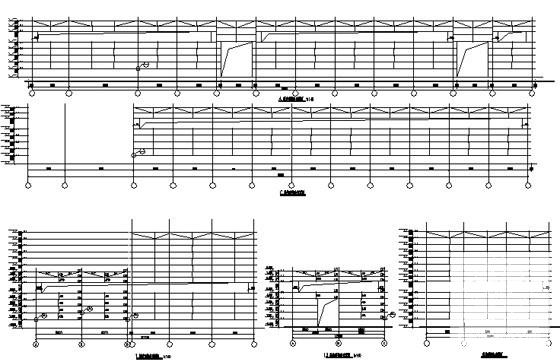 1层复钢结构厂房建筑CAD施工图纸 - 4