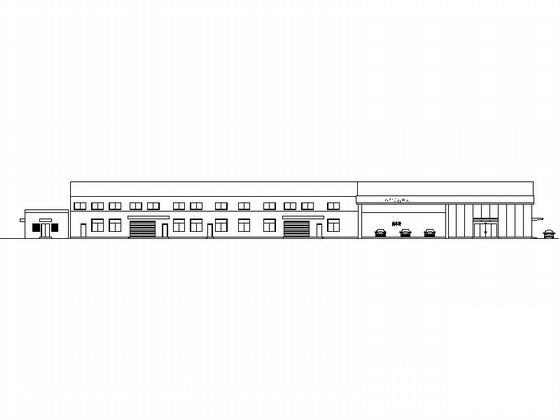 一汽丰田销售服务公司维修中心建筑施工CAD图纸 - 1