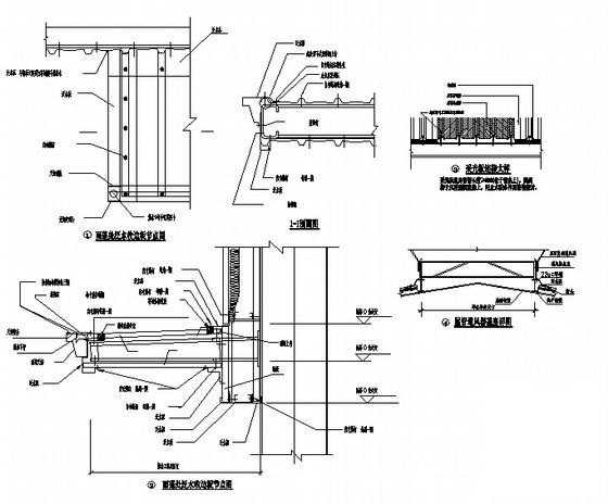 单层工厂建筑CAD施工图纸(钢结构大样图) - 2
