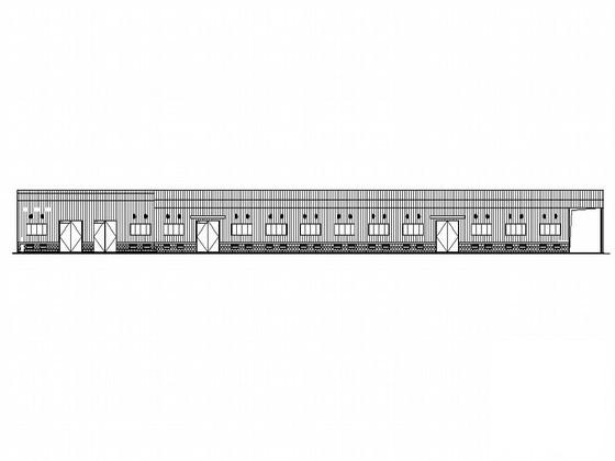 单层钢结构仓库建筑设计CAD施工图纸 - 1