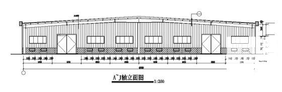 单层钢结构仓库建筑设计CAD施工图纸 - 4