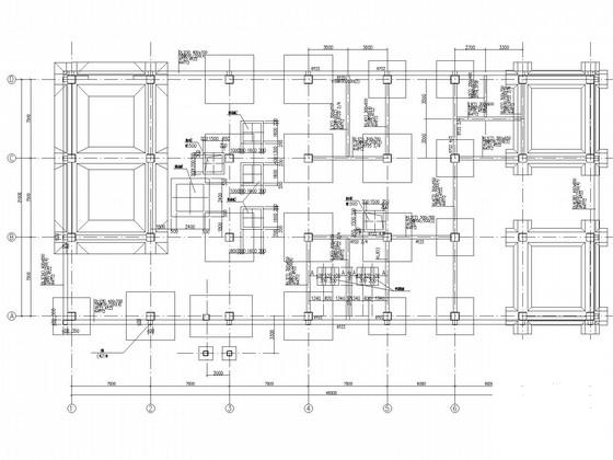 6层钢筋砼框架高层工业结构CAD施工图纸（条形基础） - 3