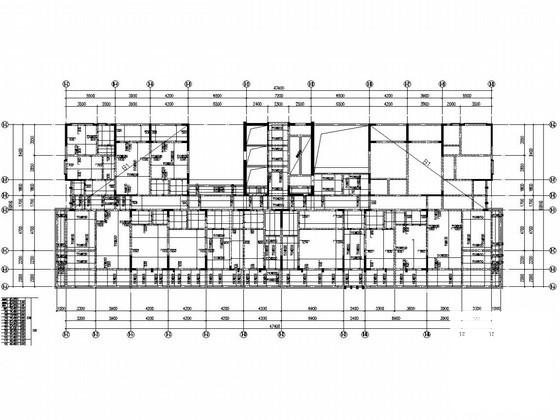 26层剪力墙结构外语培训中心结构CAD施工图纸(基础采用桩基础) - 2